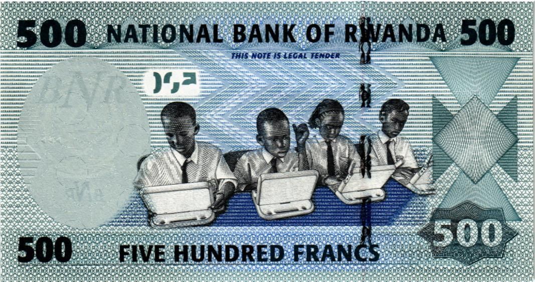 РУАНДА 500 ФРАНКОВ мини 2