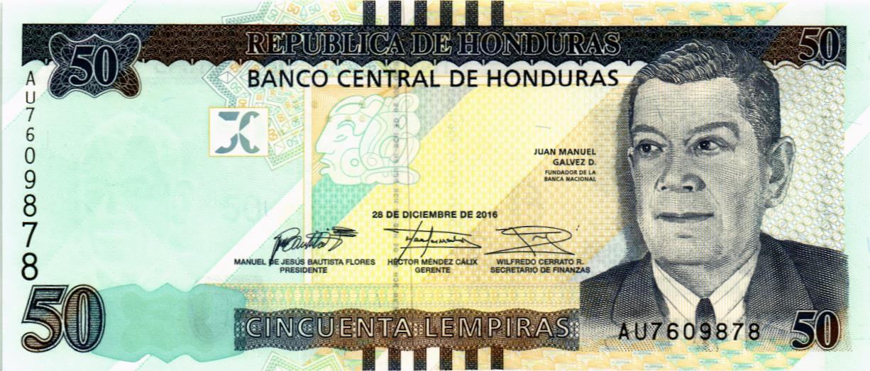ГОНДУРАС 50 ЛЕМПИР