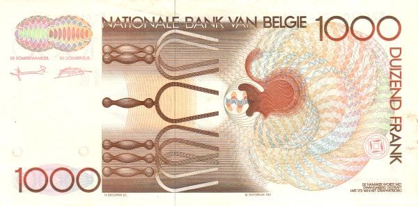 БЕЛЬГИЯ 1000 ФРАНКОВ мини 2