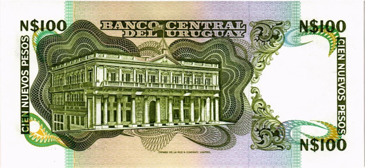 УРУГВАЙ 100 ПЕСО (-G- ПРЕФИКС) мини 2