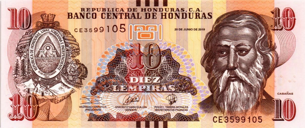 ГОНДУРАС 10 ЛЕМПИР