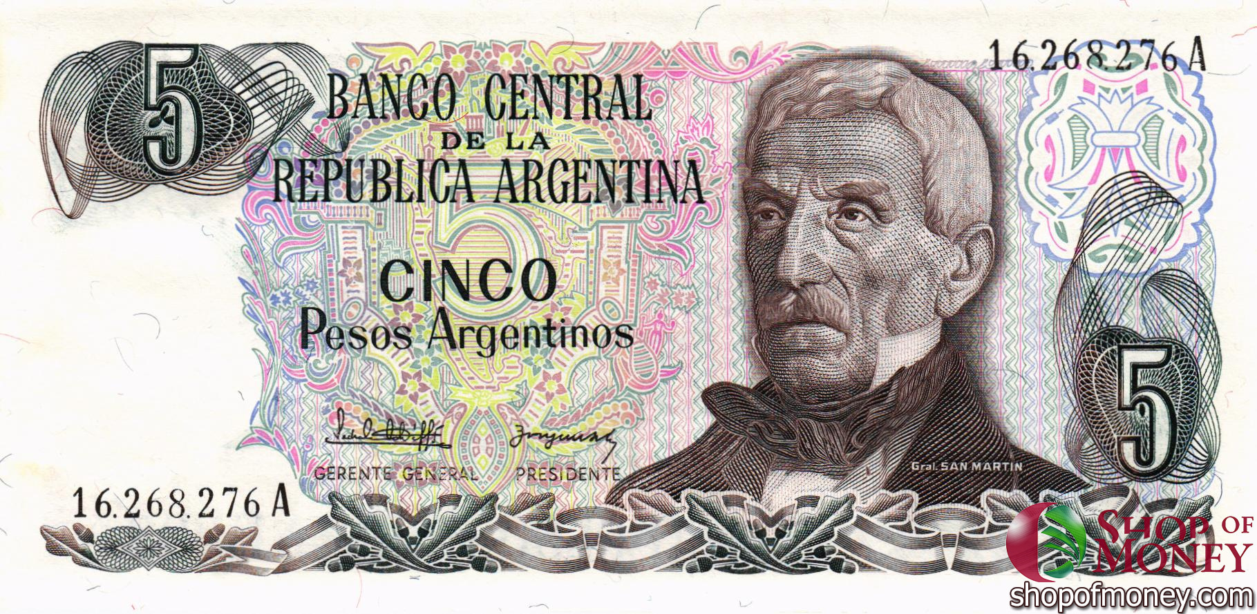 АРГЕНТИНА 5 ПЕСО мини 1