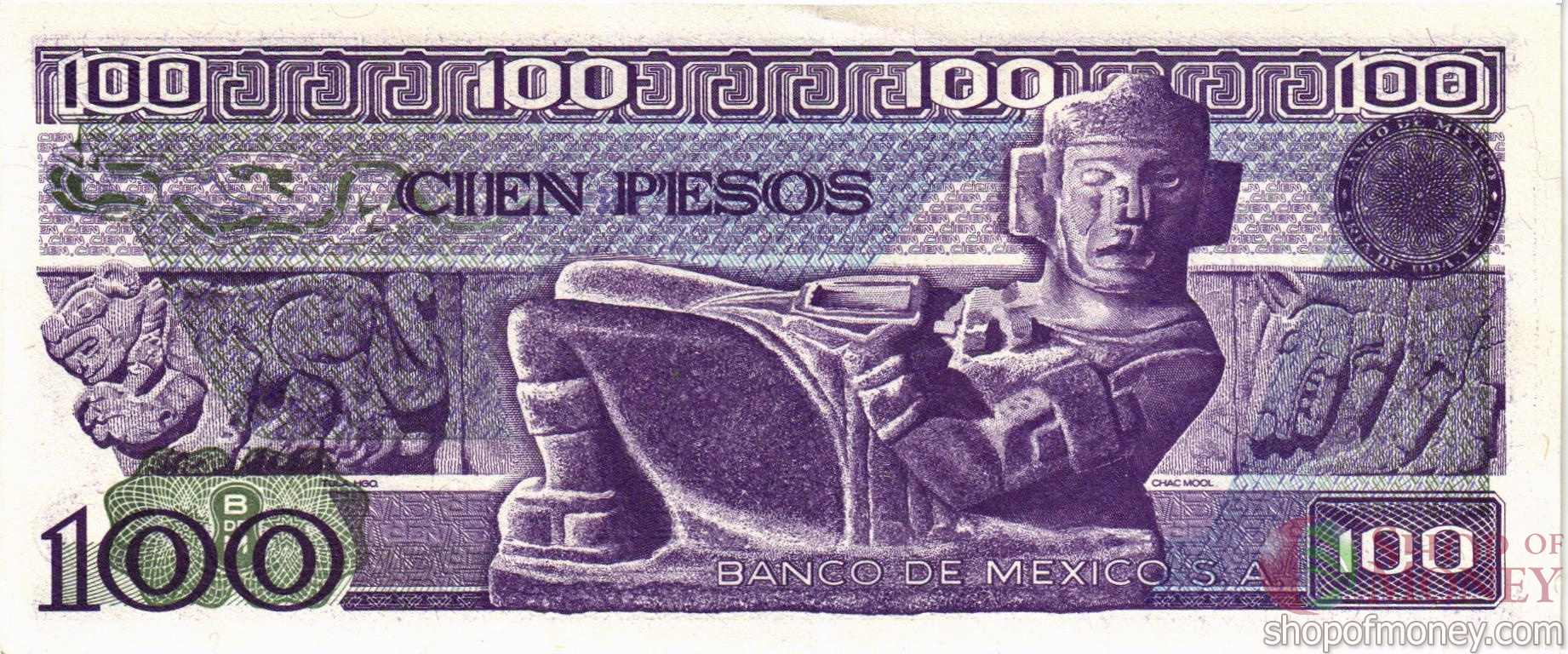 МЕКСИКА 100 ПЕСО (-TZ- СЕРИЯ) мини 2