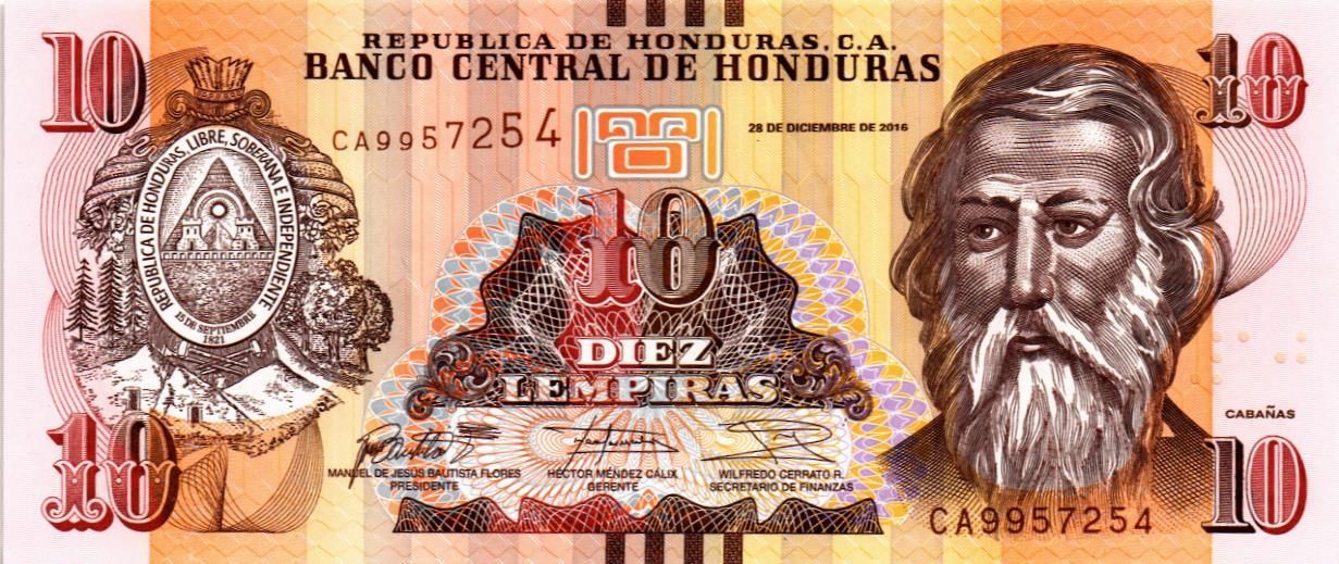 ГОНДУРАС 10 ЛЕМПИР мини 1