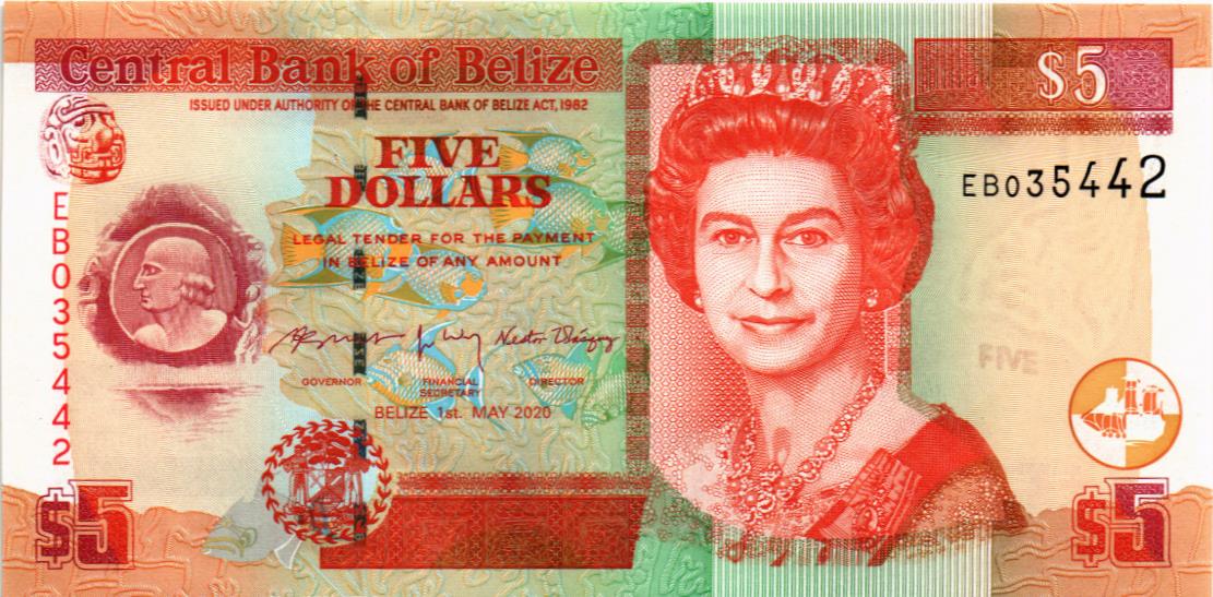БЕЛИЗ 5 ДОЛЛАРОВ мини 1