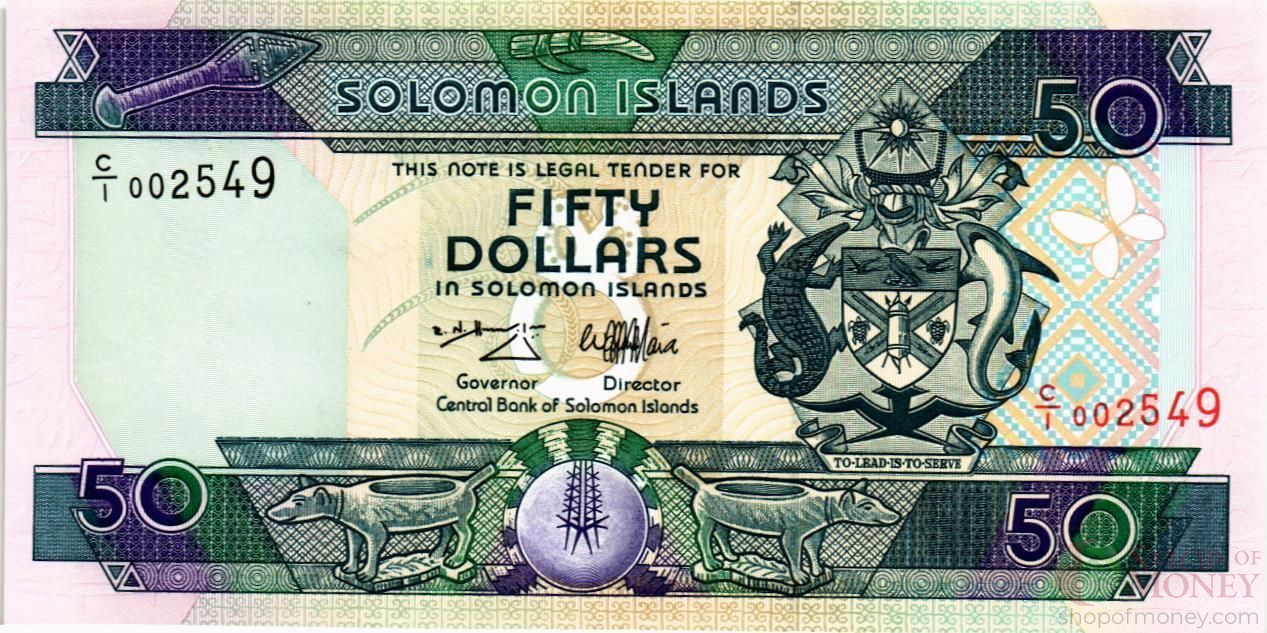 СОЛОМОНОВЫ ОСТРОВА 50 ДОЛЛАРОВ (C/1) мини 1