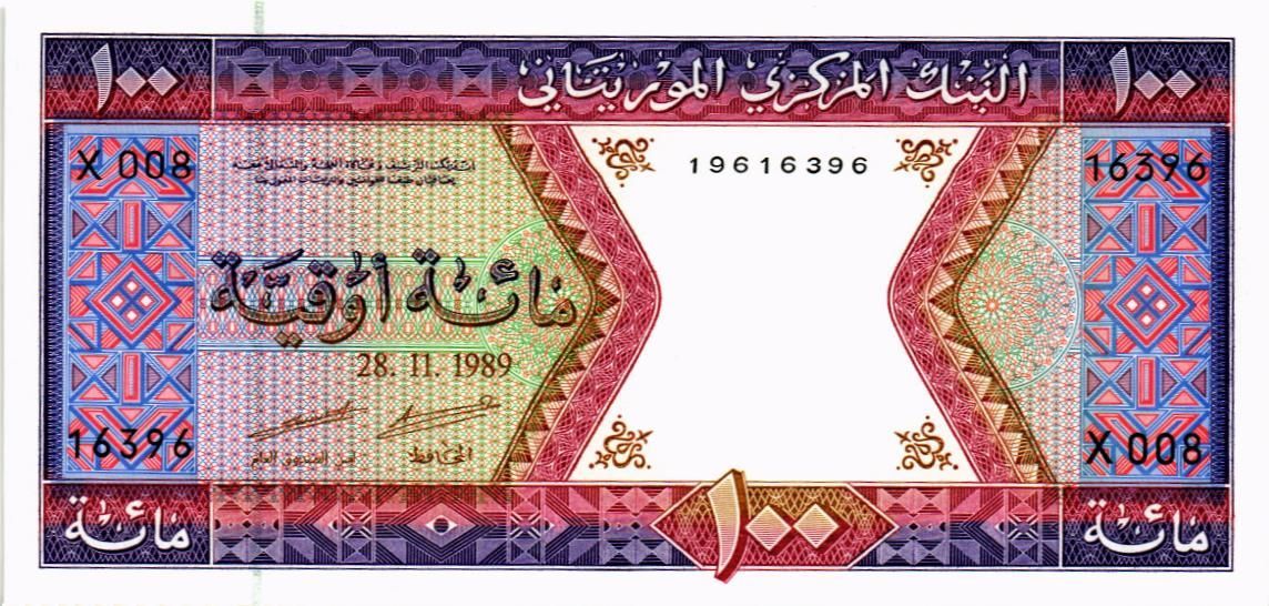 МАВРИТАНИЯ 100 УГИЙ