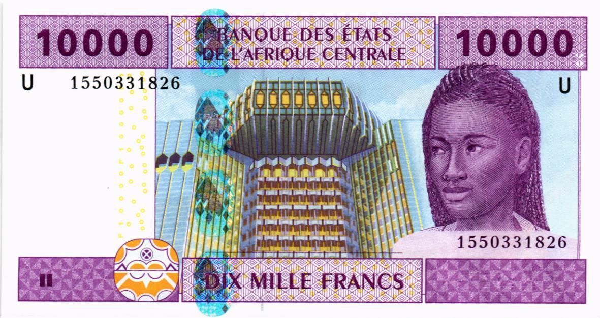 CAS - КАМЕРУН 10000 ФРАНКОВ (U) мини 1
