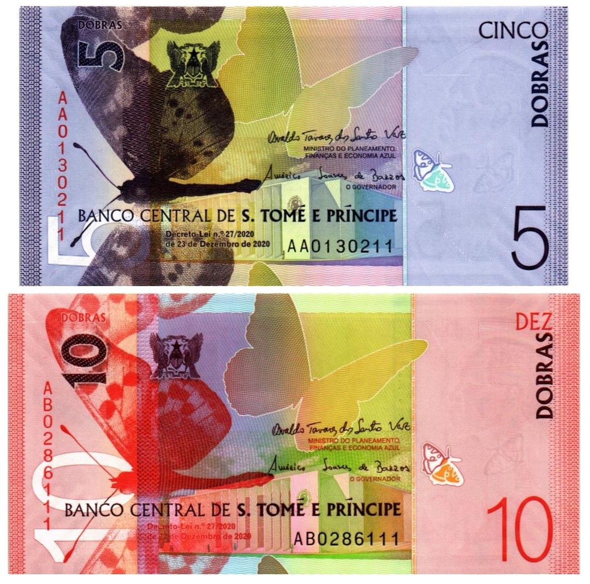 САН-ТОМЕ И ПРИНСИПИ НАБОР 5-10 ДОБР (БУМАГА) мини 1