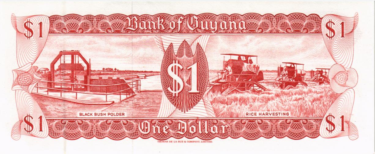 ГАЙАНА 1 ДОЛЛАР мини 2