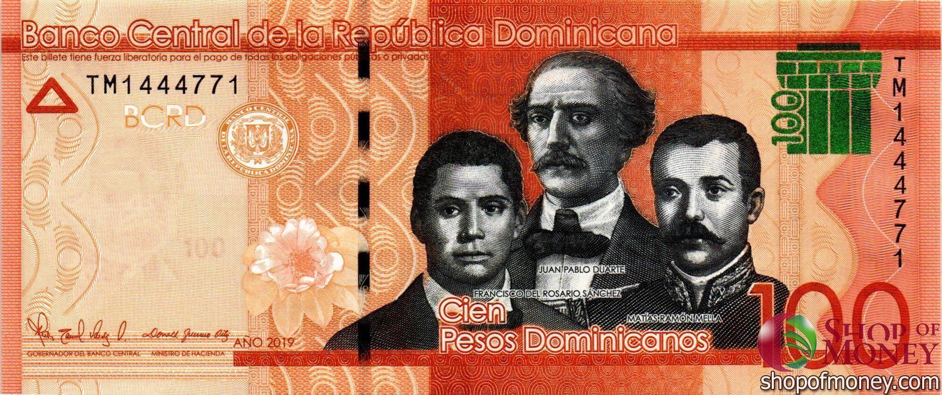 ДОМИНИКАНСКАЯ РЕСПУБЛИКА 100 ПЕСО