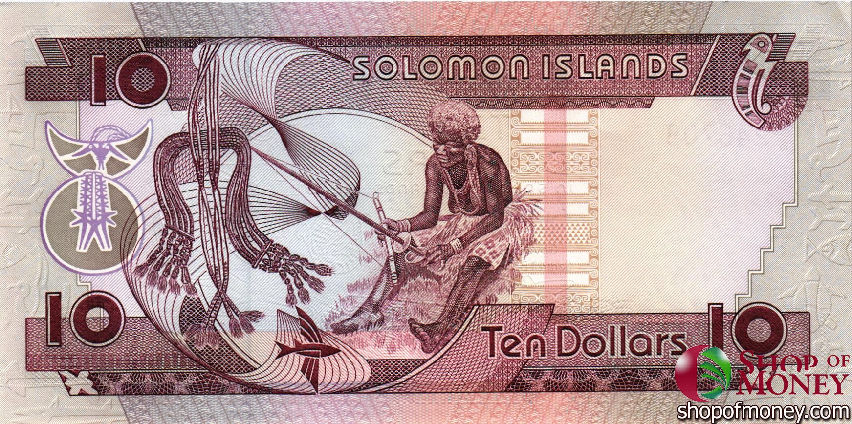 СОЛОМОНОВЫ ОСТРОВА 10 ДОЛЛАРОВ мини 2
