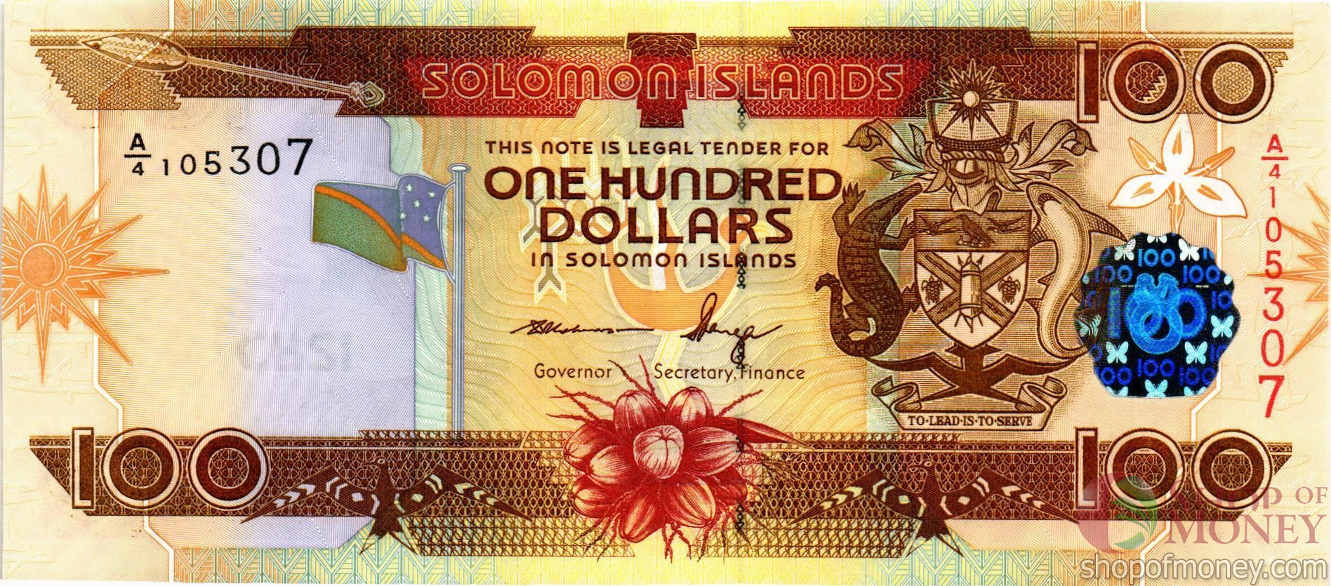 СОЛОМОНОВЫ ОСТРОВА 100 ДОЛЛАРОВ
