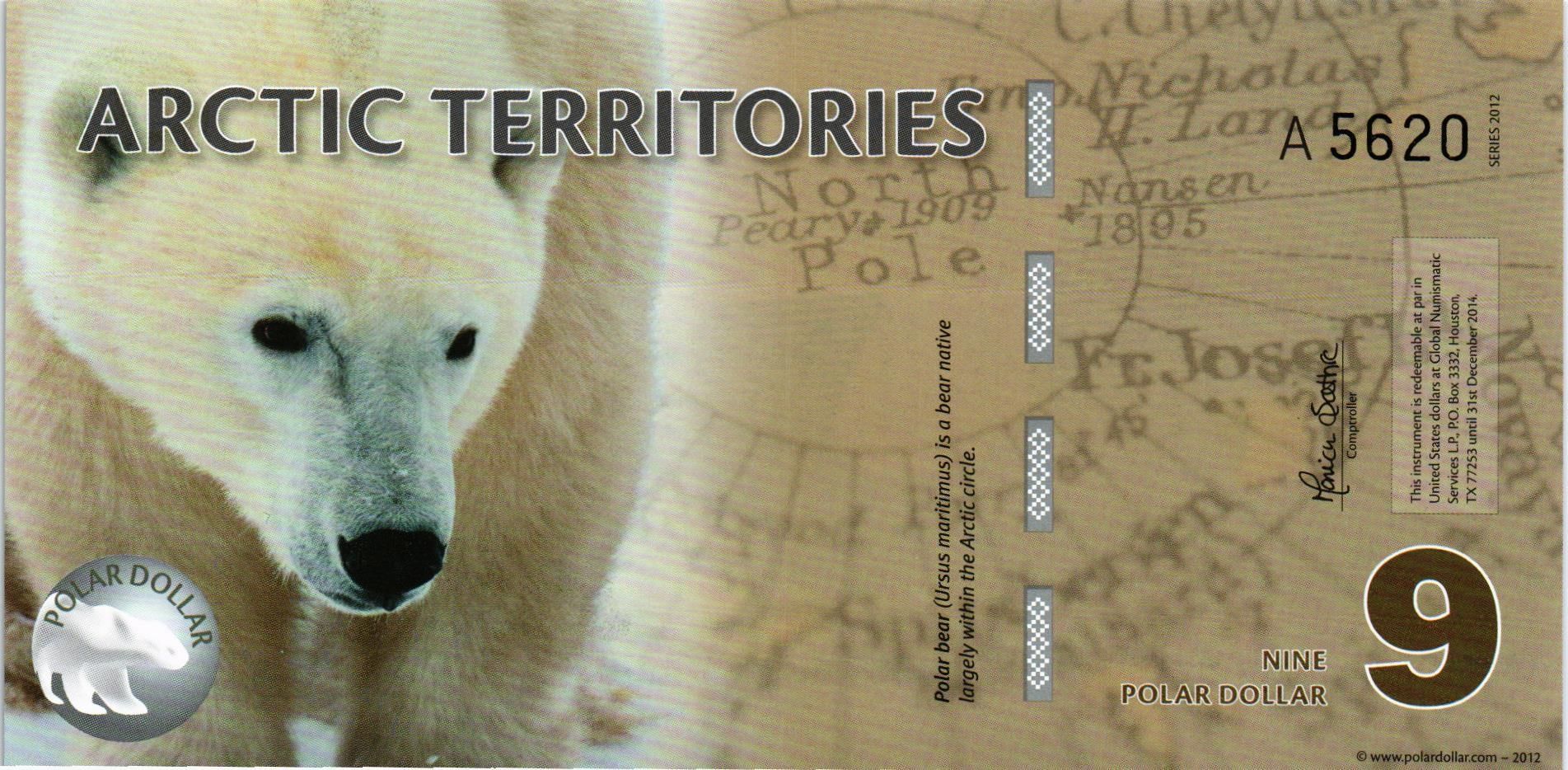 АРКТИЧЕСКИЕ ТЕРРИТОРИИ 9 ДОЛЛАРОВ