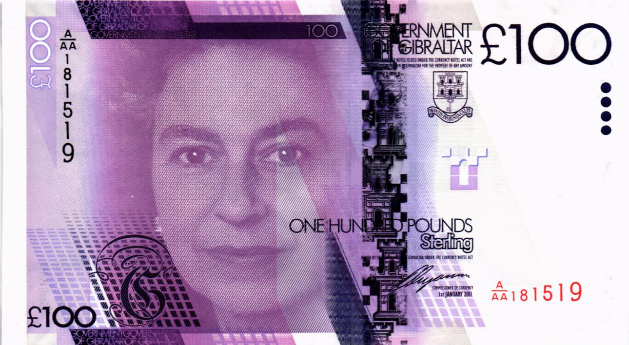 ГИБРАЛТАР 100 ФУНТОВ