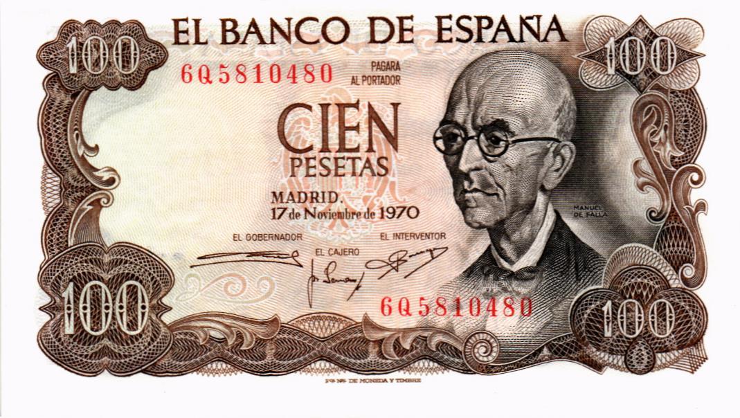 ИСПАНИЯ 100 ПЕСЕТ