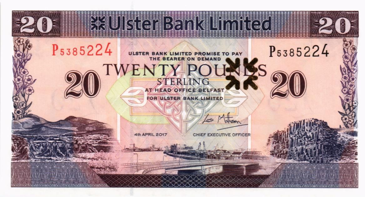 СЕВЕРНАЯ ИРЛАНДИЯ 20 ФУНТОВ