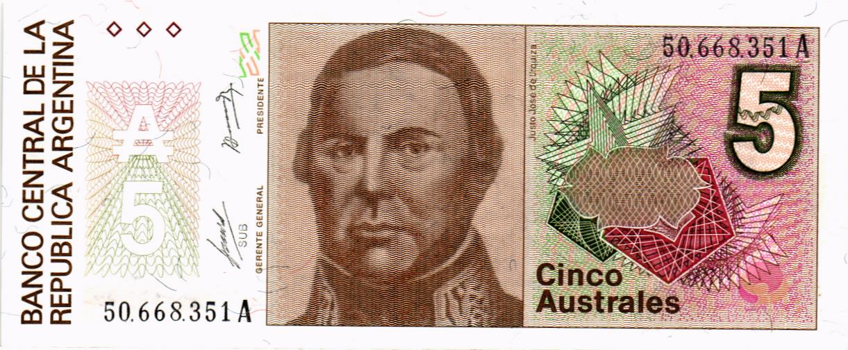 АРГЕНТИНА 5 АУСТРАЛЕЙ мини 1