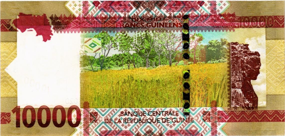 ГВИНЕЯ 10000 ФРАНКОВ мини 2