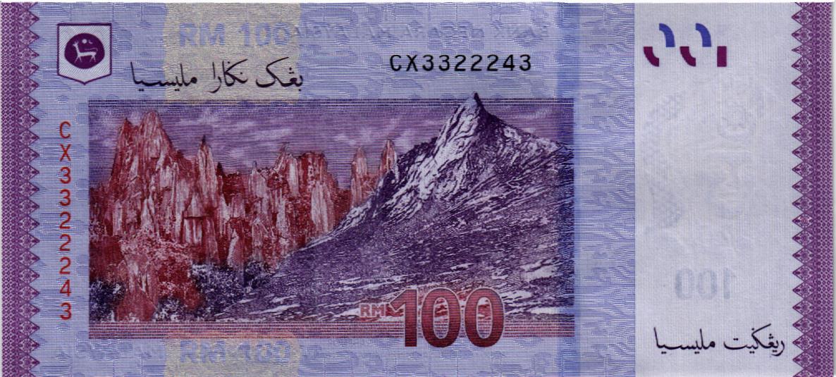МАЛАЙЗИЯ 100 РИНГГИТ мини 2