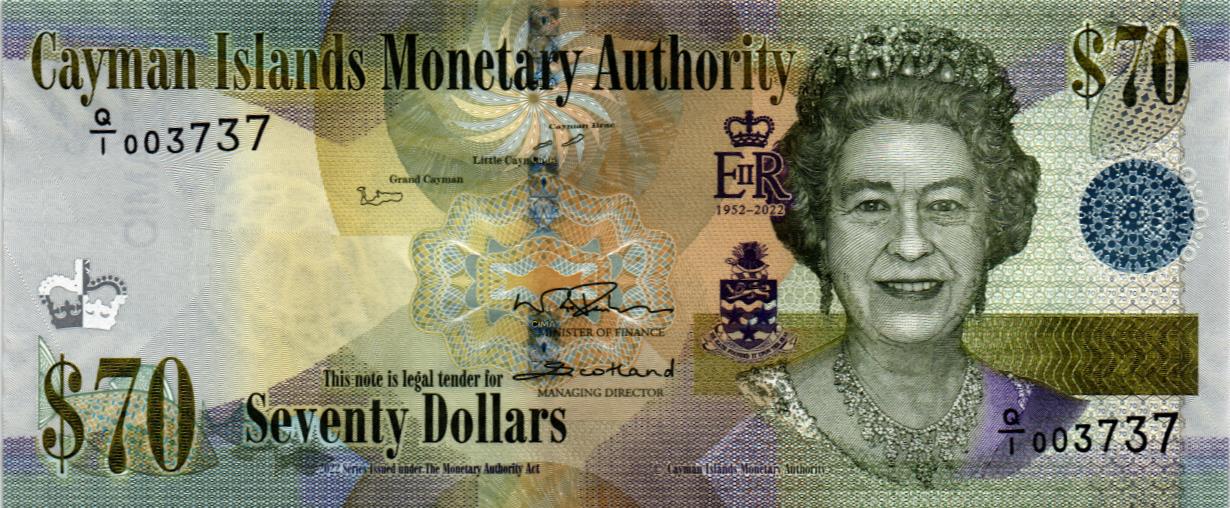 КАЙМАНОВЫ ОСТРОВА 70 ДОЛЛАРОВ #003737