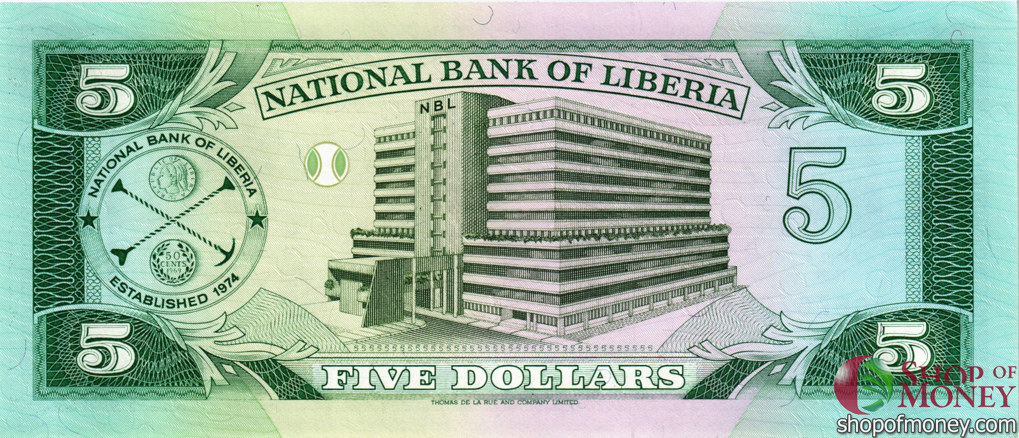 ЛИБЕРИЯ 5 ДОЛЛАРОВ мини 2