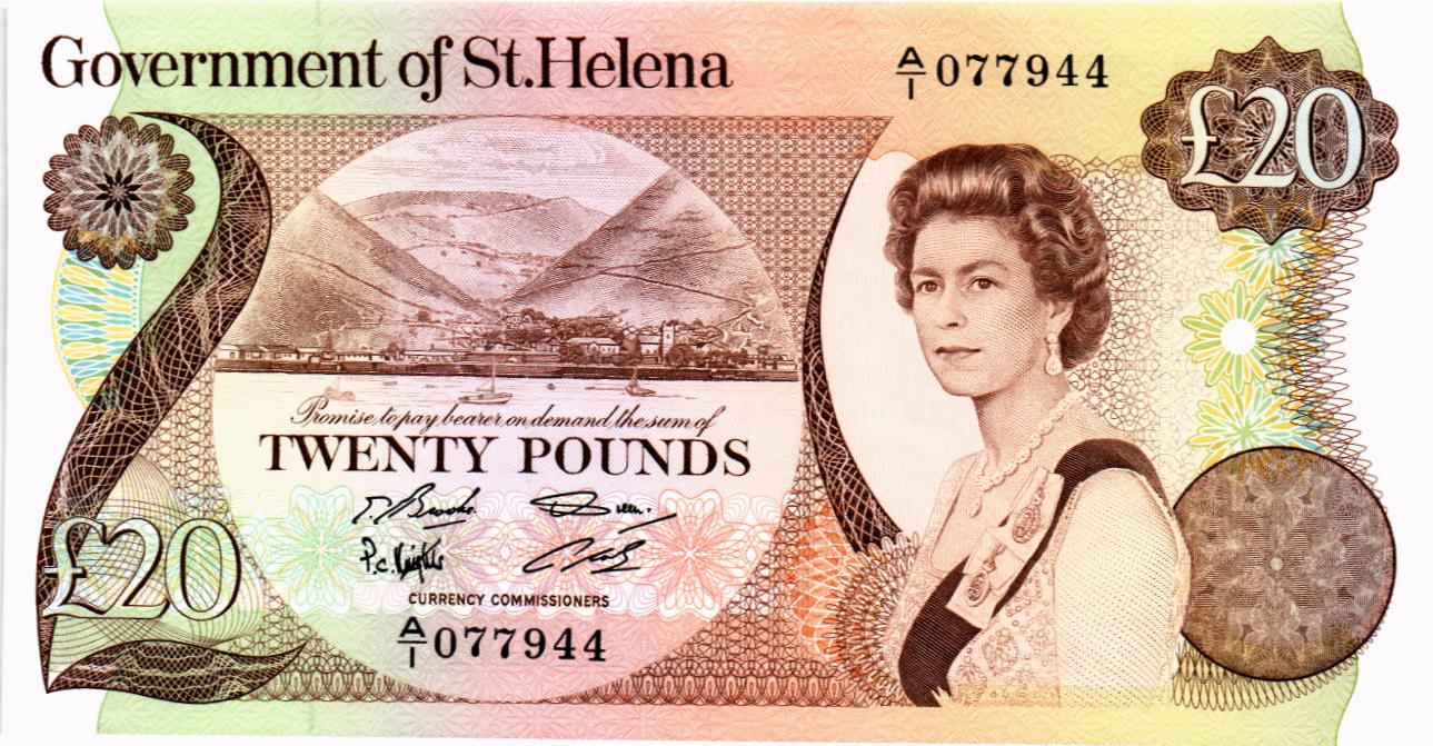 ОСТРОВ СВЯТОЙ ЕЛЕНЫ 20 ФУНТОВ