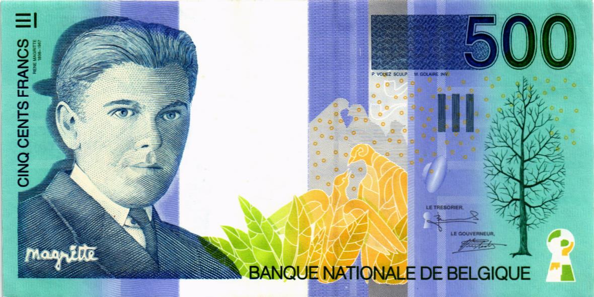 БЕЛЬГИЯ 500 ФРАНКОВ