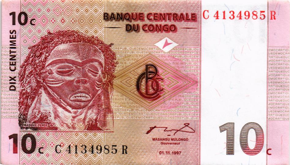 КОНГО ДР 10 САНТИМОВ мини 1