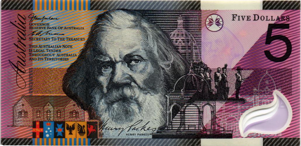 АВСТРАЛИЯ 5 ДОЛЛАРОВ мини 1