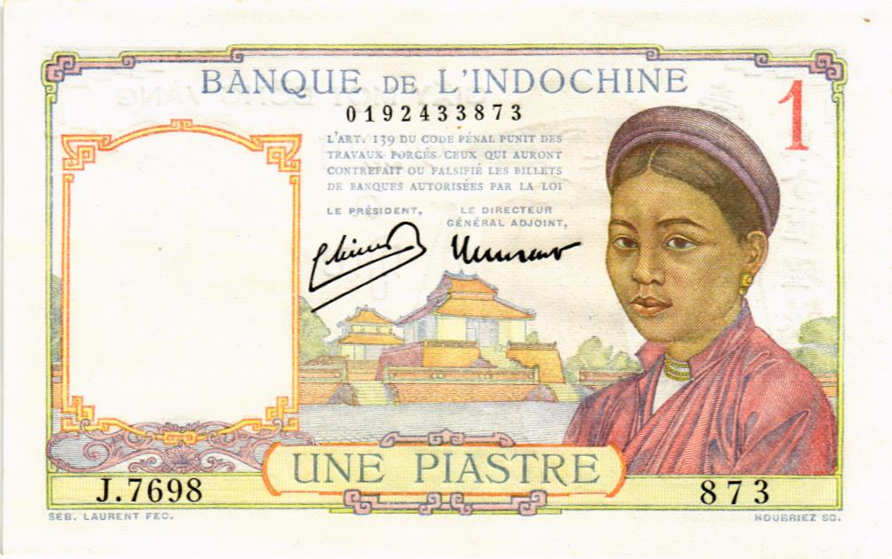 ФРАНЦУЗСКИЙ ИНДОКИТАЙ 1 ПИАСТР