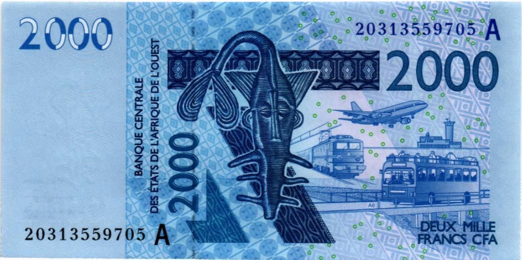 WAS - КОТ-Д'ИВУАР 2000 ФРАНКОВ (A)