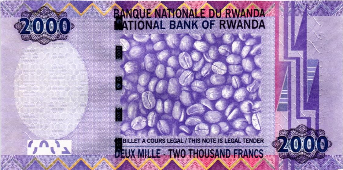 РУАНДА 2000 ФРАНКОВ мини 2