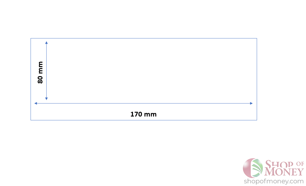ХОЛДЕР ДЛЯ БАНКНОТ № 6 (80 mm x 170 mm) - 50 шт мини 3