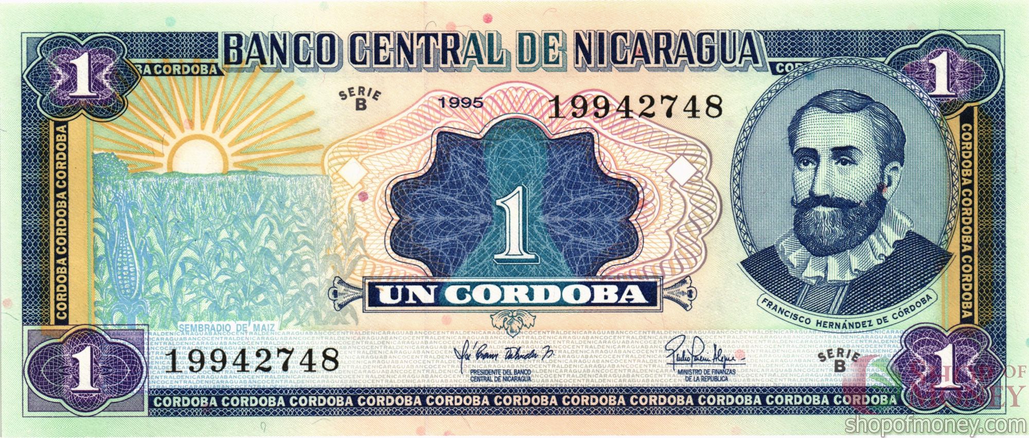 НИКАРАГУА 1 КОРДОБА мини 1