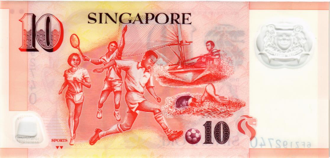 СИНГАПУР 10 ДОЛЛАРОВ мини 2