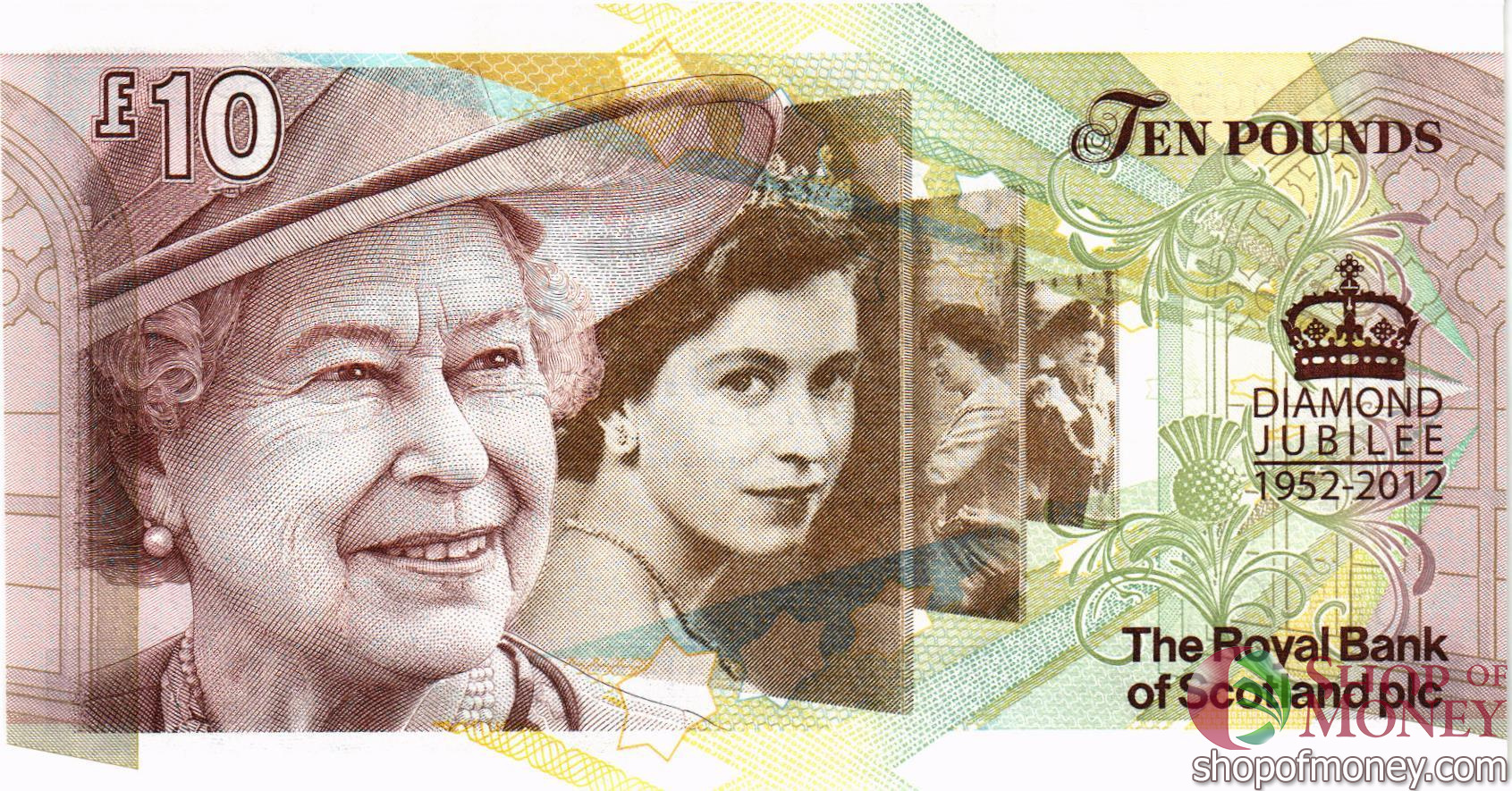 ШОТЛАНДИЯ 10 ФУНТ (ROYAL BANK OF SCOTLAND) мини 2