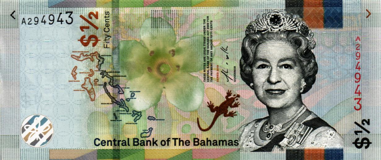 БАГАМСКИЕ ОСТРОВА 1/2 ДОЛЛАРА мини 1