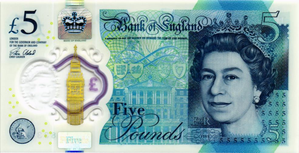ВЕЛИКОБРИТАНИЯ/АНГЛИЯ 5 ФУНТОВ мини 1