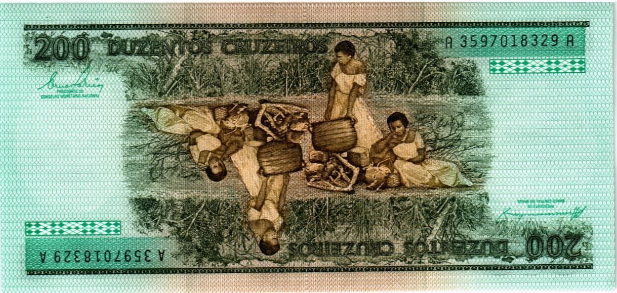 БРАЗИЛИЯ 200 КРУЗЕЙРО мини 2