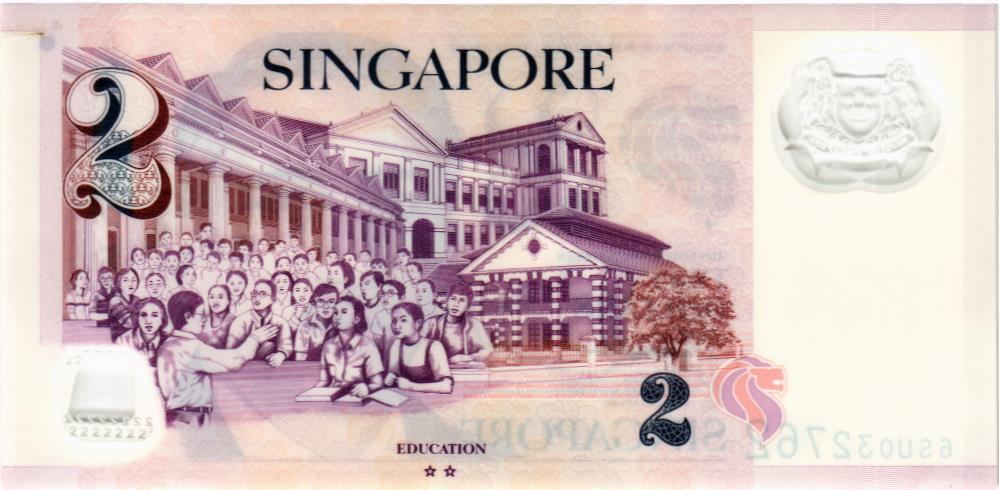 СИНГАПУР 2 ДОЛЛАРА мини 2