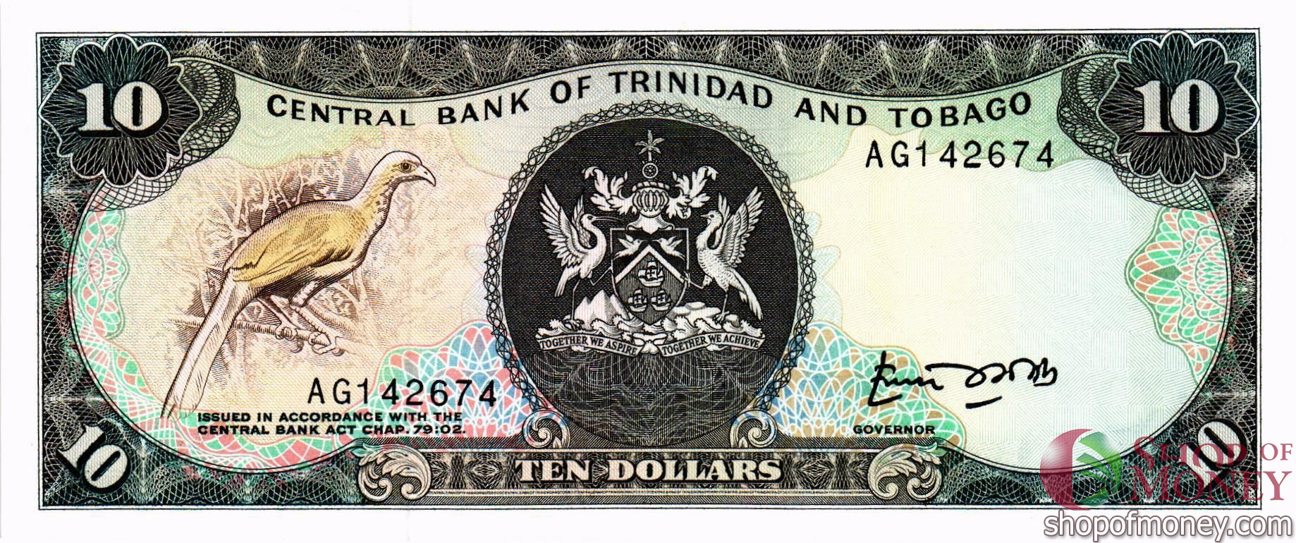 ТРИНИДАД И ТОБАГО 10 ДОЛЛАРОВ (РЕДКАЯ) мини 1