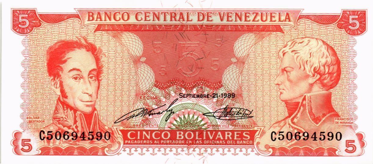 ВЕНЕСУЭЛА 5 БОЛИВАР