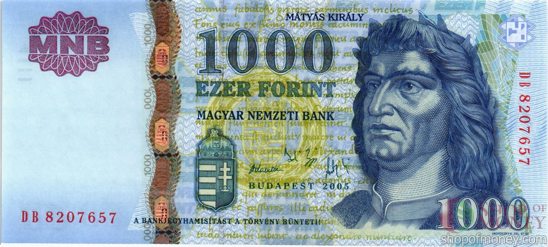 ВЕНГРИЯ 1000 ФОРИНТОВ мини 1