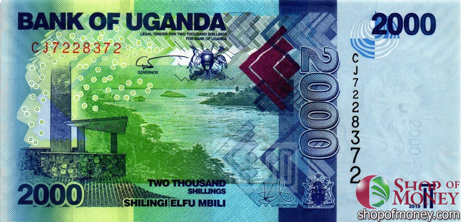 УГАНДА 2000 ШИЛЛИНГОВ