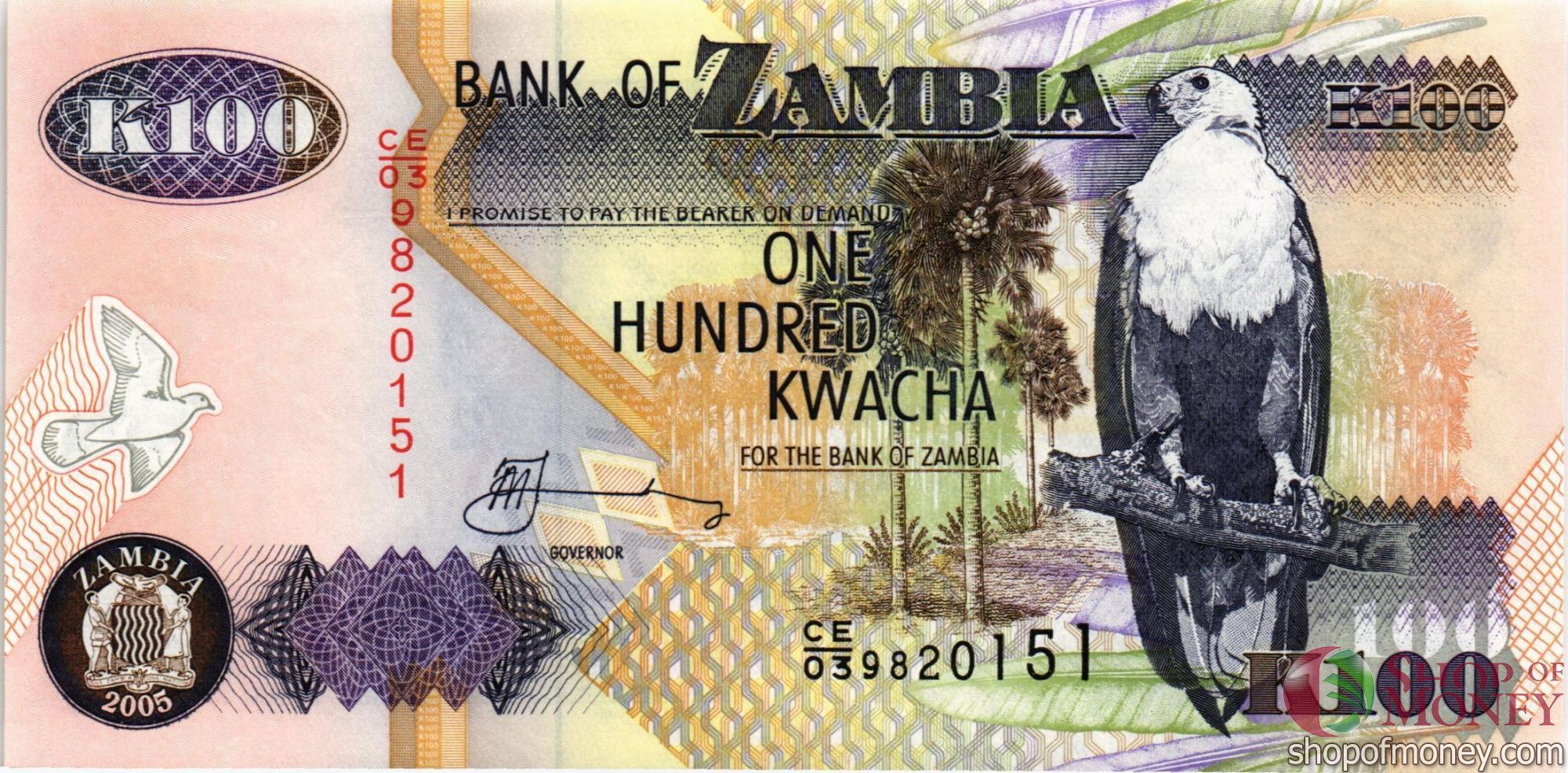 ЗАМБИЯ 100 КВАЧА