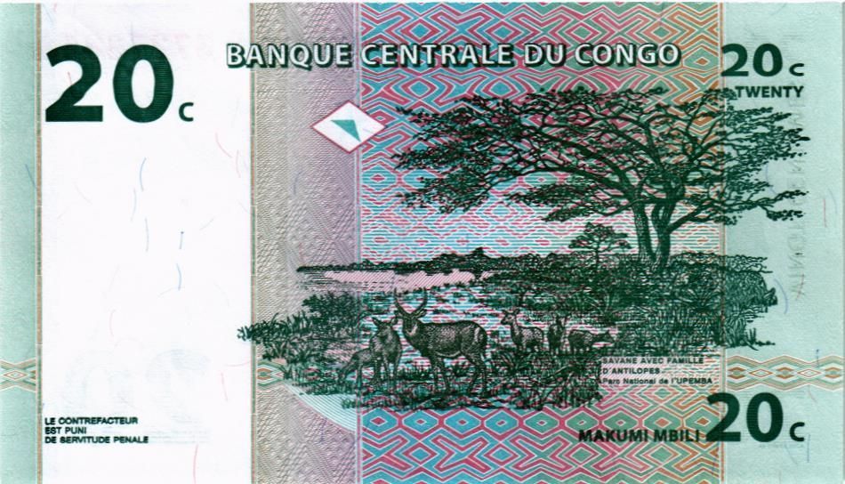 КОНГО ДР 20 САНТИМОВ мини 2