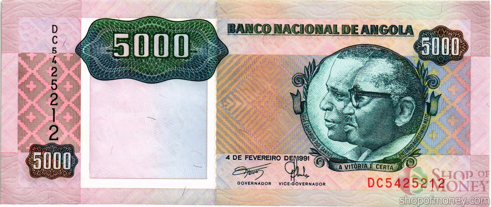 АНГОЛА 5000 КВАНЗА мини 1