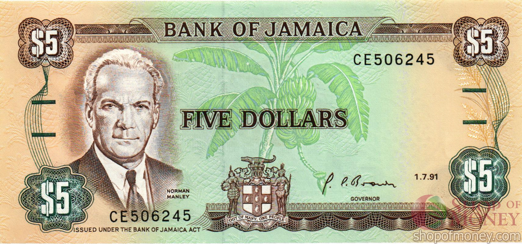 ЯМАЙКА 5 ДОЛЛАРОВ