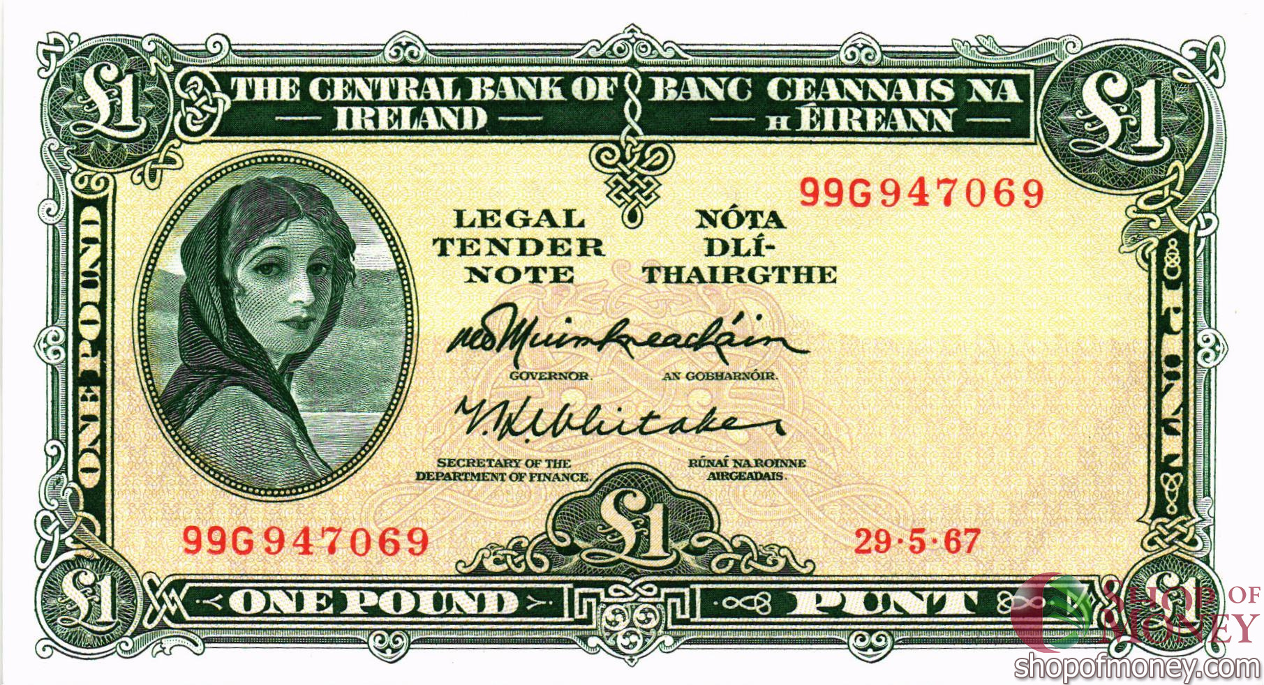 ИРЛАНДИЯ 1 ФУНТ